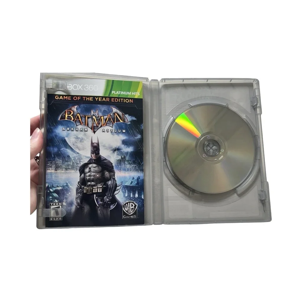 Batman Arkham Asylum Game of the Year‎ Edition Xbox 360 Platinum Hits GOTY 3D T